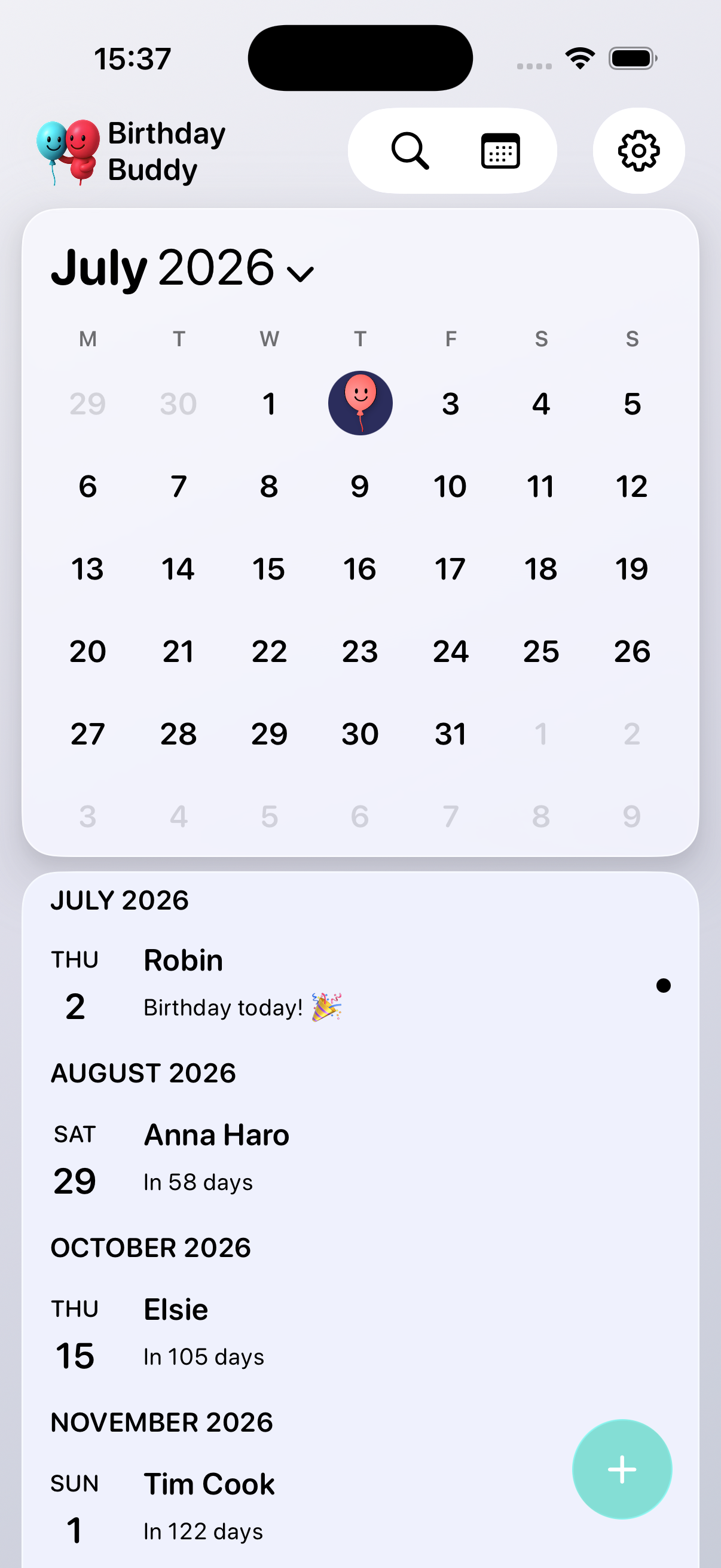 App screenshot